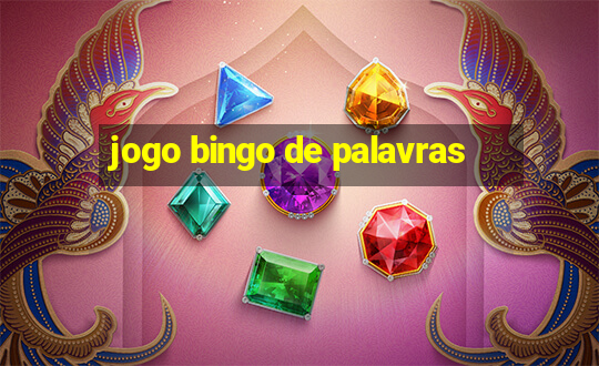 jogo bingo de palavras