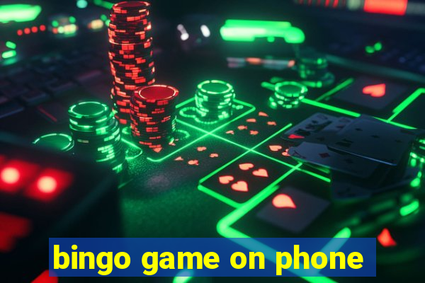 bingo game on phone