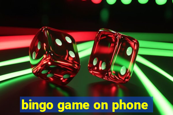 bingo game on phone