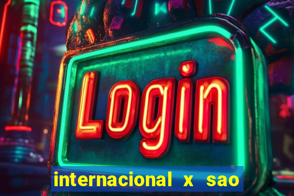 internacional x sao paulo palpites