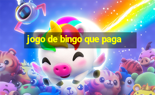 jogo de bingo que paga