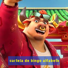 cartela de bingo alfabeto