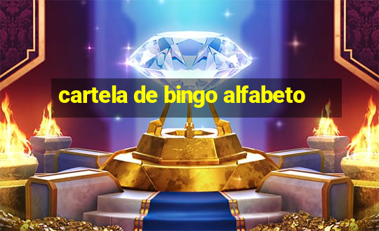 cartela de bingo alfabeto