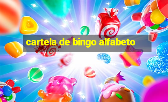 cartela de bingo alfabeto