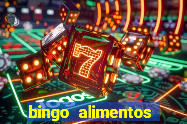 bingo alimentos para imprimir