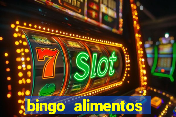 bingo alimentos para imprimir