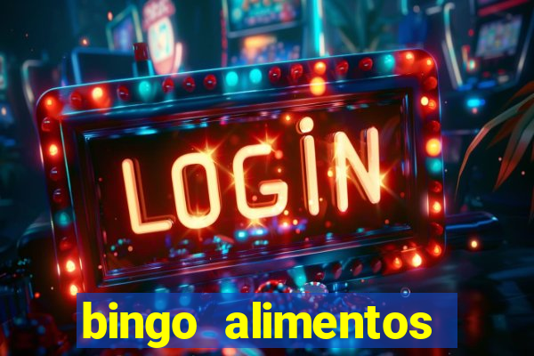 bingo alimentos para imprimir