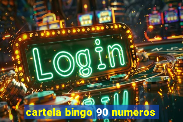 cartela bingo 90 numeros