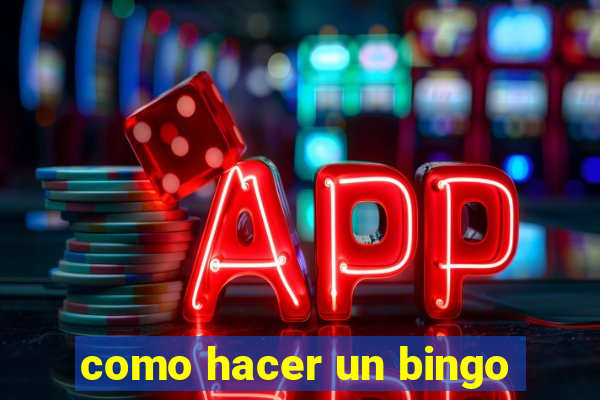 como hacer un bingo