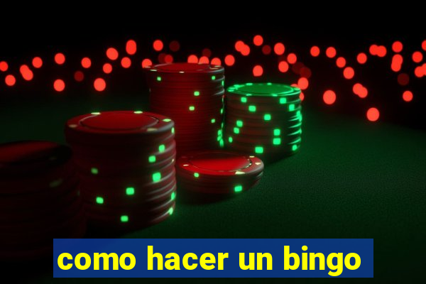 como hacer un bingo