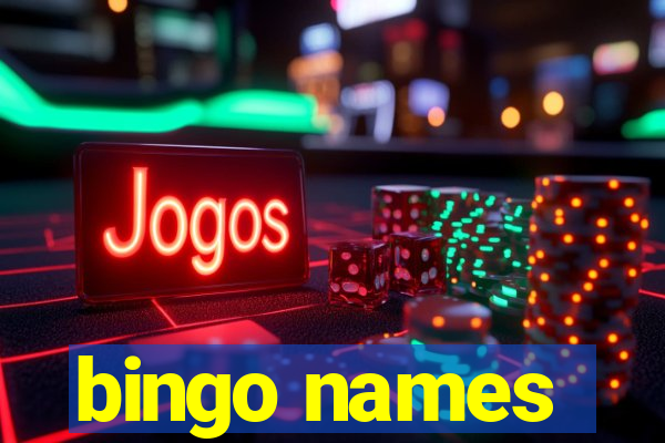 bingo names