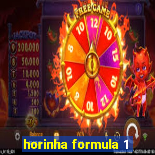 horinha formula 1