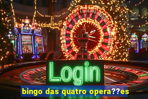 bingo das quatro opera??es