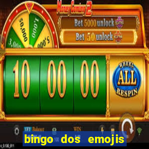 bingo dos emojis para imprimir