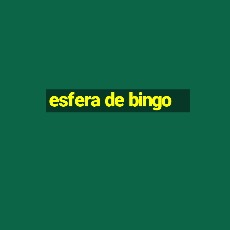 esfera de bingo