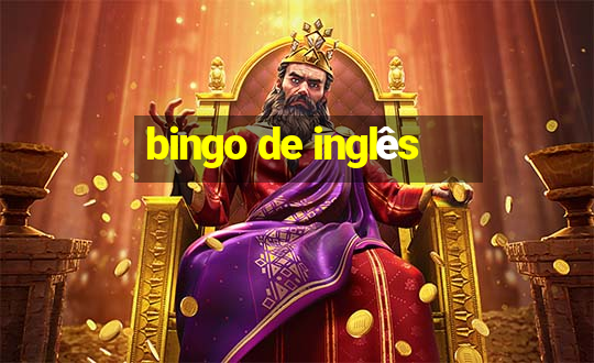 bingo de inglês