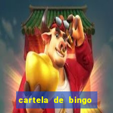 cartela de bingo até 30