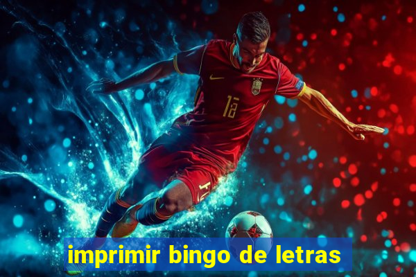 imprimir bingo de letras