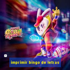 imprimir bingo de letras