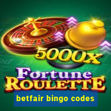 betfair bingo codes