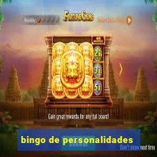 bingo de personalidades