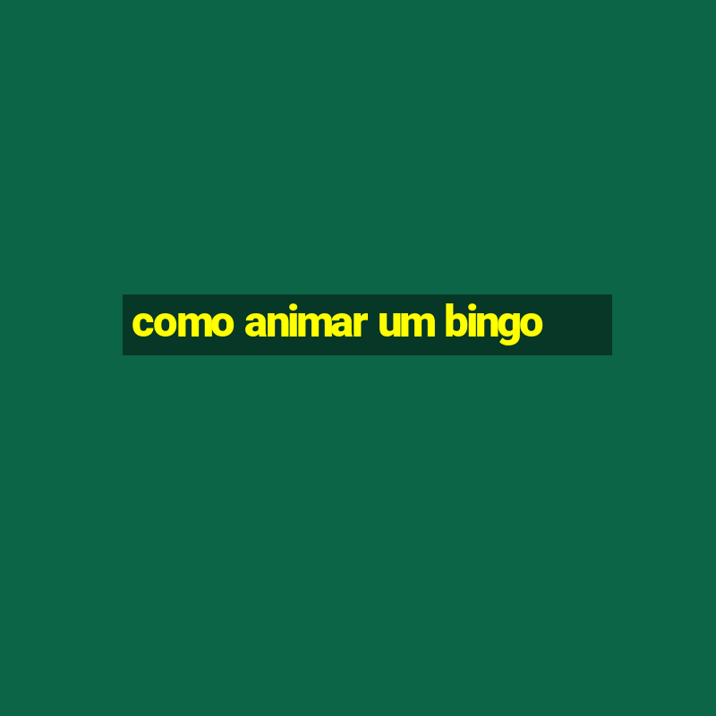 como animar um bingo