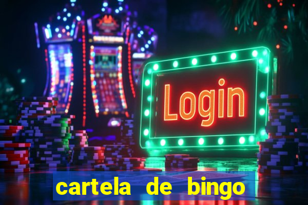 cartela de bingo vazia para imprimir