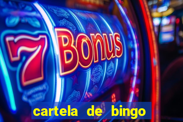 cartela de bingo vazia para imprimir