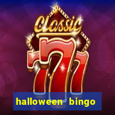 halloween bingo cards with numbers