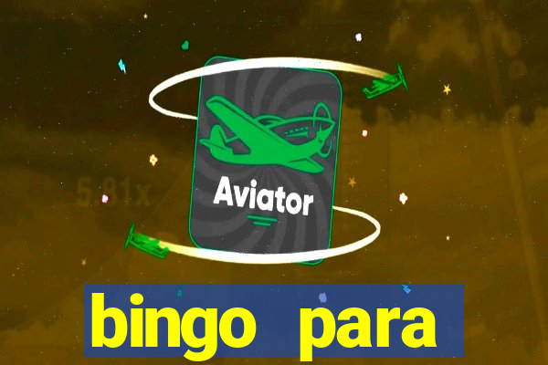 bingo para despedida de solteira para imprimir