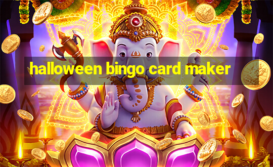 halloween bingo card maker