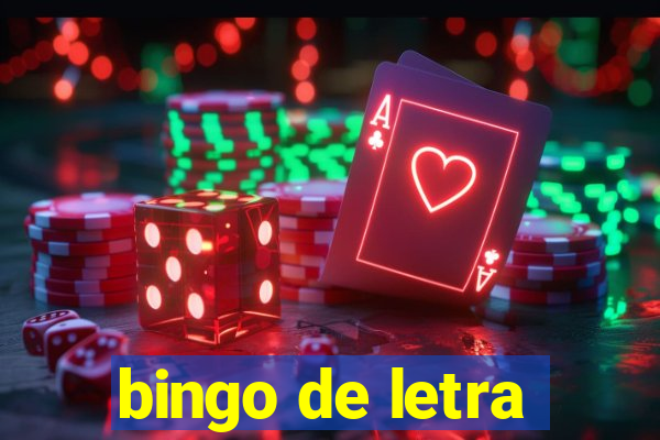 bingo de letra