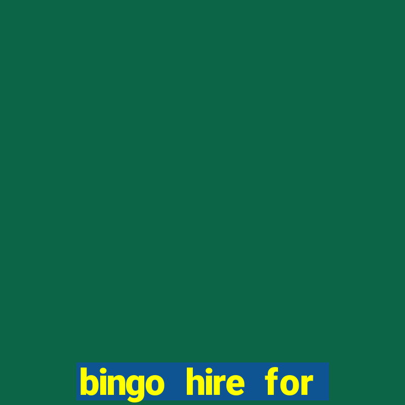 bingo hire for parties birmingham