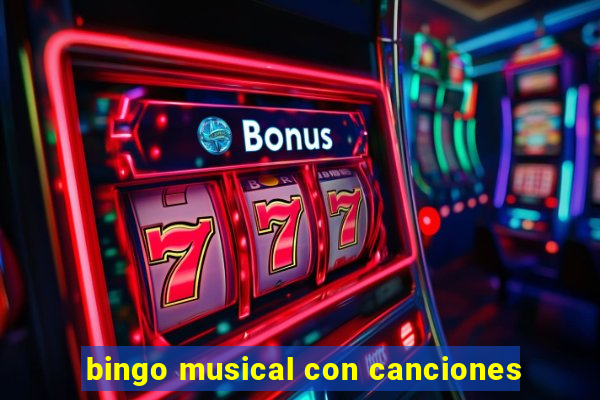 bingo musical con canciones