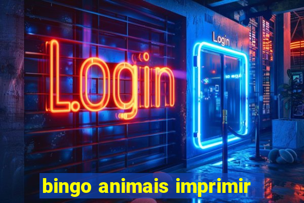 bingo animais imprimir