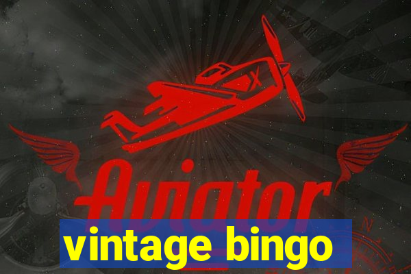 vintage bingo