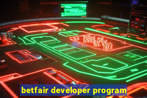 betfair developer program