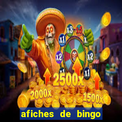 afiches de bingo para editar