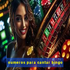 numeros para cantar bingo