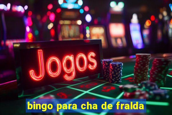 bingo para cha de fralda