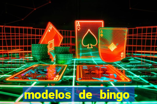 modelos de bingo para imprimir