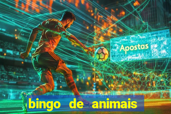 bingo de animais para imprimir e colorir