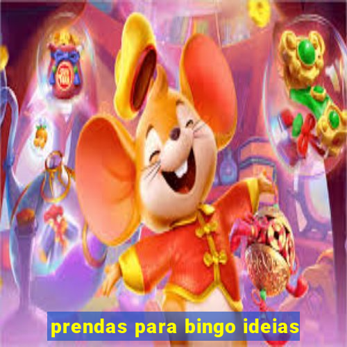 prendas para bingo ideias