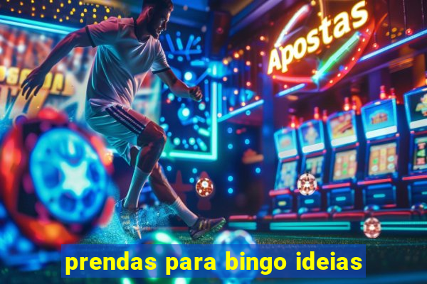 prendas para bingo ideias