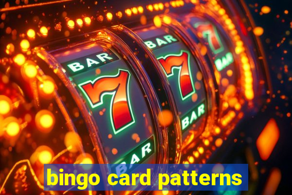 bingo card patterns