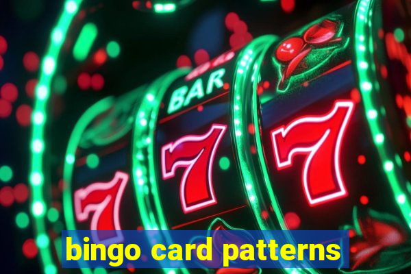 bingo card patterns