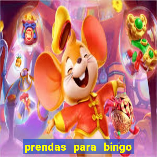 prendas para bingo em família