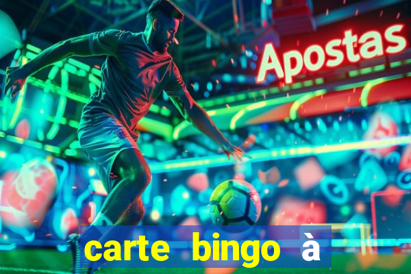 carte bingo à imprimer gratuit