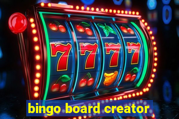 bingo board creator