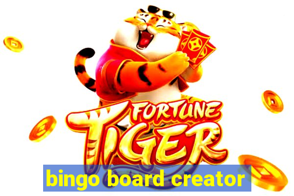 bingo board creator